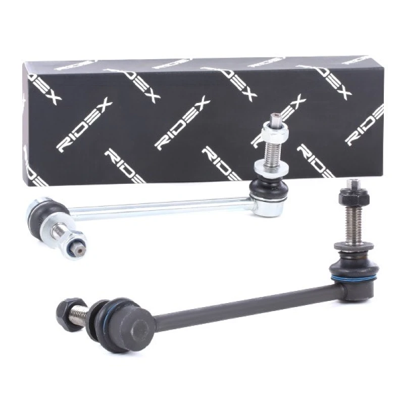 Image of RIDEX 2067R0039 Anti-roll Bar Stabiliser Kit Front Axle Right Steel Anti-roll Bar Stabiliser Kit (2067)