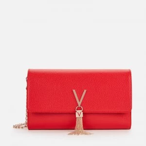 image of Valentino by Mario Valentino Womens Divina Large Shoulder Bag - Red