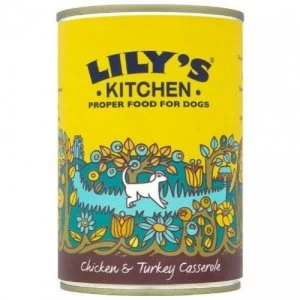 Lily's Kitchen Chicken and Turkey Casserole Dog Food 400g