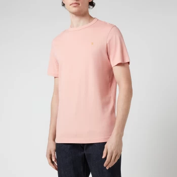 image of Farah Mens Danny T-Shirt - Pink Rose - M