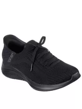 image of Skechers Ultra Flex 3.0 Brilliant Path Fixed Lace Slip-ins - Black, Size 4, Women