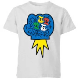 image of Donald Duck Pop Fist Kids T-Shirt - Grey - 11-12 Years