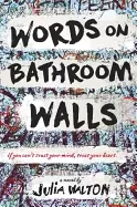 Image of words on bathroom walls