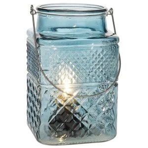 image of Edison LED Square Lantern Dark Grey