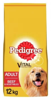 image of Pedigree Complete Beef and Vegetable Dry Dog Food 12kg