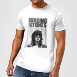 Image of Rolling Stones Keith Smoking Mens T-Shirt - White - 3XL