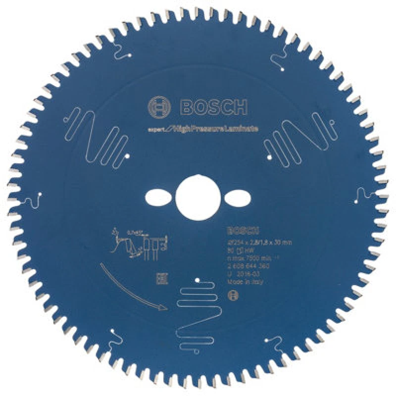 Image of Bosch Professional Expert High Pressure Laminate Circular Saw Blade For Miter Saw - 254X30X2.8X80T