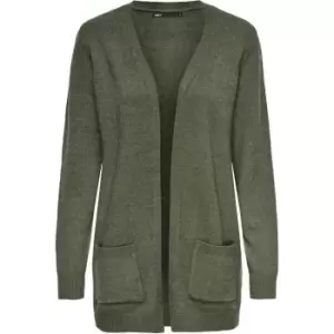 Image of Only Long Sleeve Open Cardigan Ladies - Green