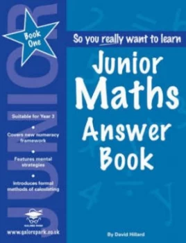Image of Junior Maths Book 1 Answer Book by David Hillard Paperback