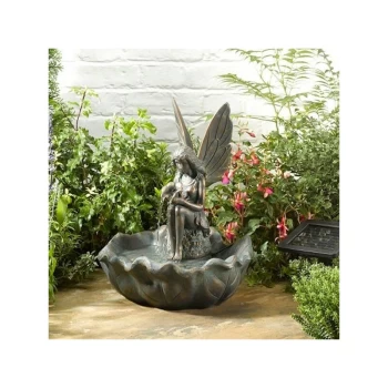 image of Smart Garden - Solar Fairy Leaf Garden Water Feature Fountain Bird Bath 1170341