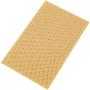 Image of TRU COMPONENTS SU528455 Eurocard PCB w/o Cu-coating Phenolic paper (L x W) 160 mm x 100 mm Contact spacing 2.54mm Content