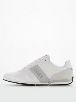 Image of BOSS Saturn Low Profile Trainers - White, Size 10, Men