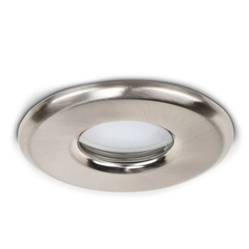 Image of ValueLights Downlight IP65 Ceiling Light Fitting 4 Pack With Warm White Bulb Silver