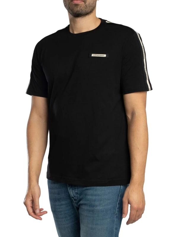 Image of EA7 Logo Tape T-Shirt Black M