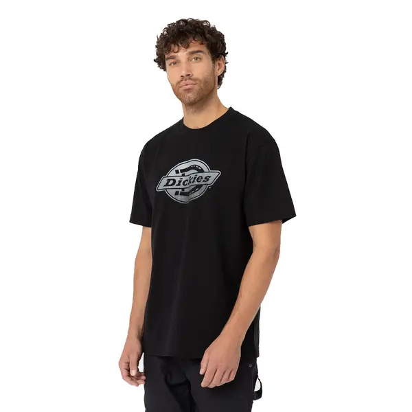 Image of Dickies Mens Dickies Short SleeveS Logo Graphic T Shirt XXL - Chest 50-52' Ink Navy DIC054-NAVY-XXL