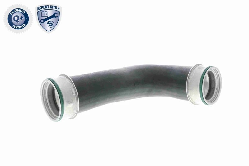 Image of VAICO V10-2871 Turbocharger Hose Rubber with fabric lining, Q+, original equipment manufacturer quality Rubber with fabric lining Charger Intake Hose