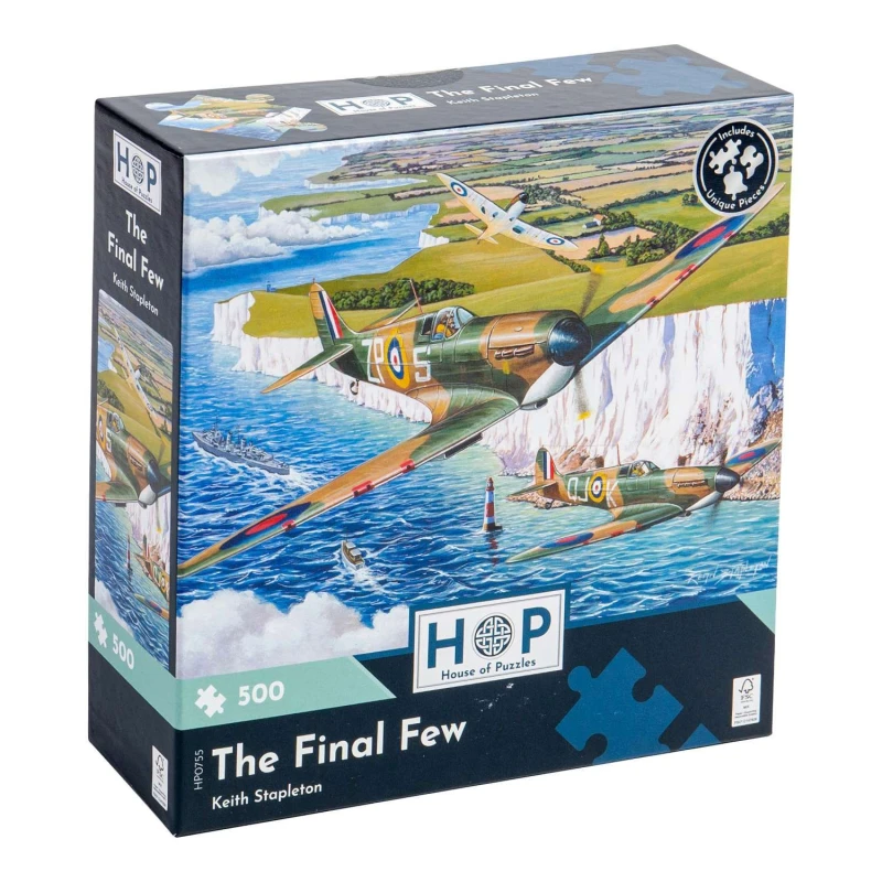 Image of The House Of Puzzles The Final Few 500 Piece Jigsaw Puzzle Multicolor Unisex 500 Piece