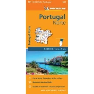 Image of Portugal Norte - Michelin Regional Map 591 Map 2013 Sheet map