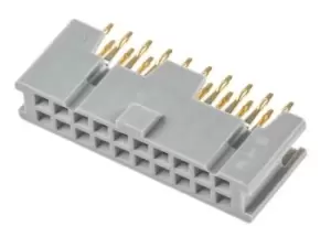 Image of 3M, 8500 2.54mm Pitch 20 Way 2 Row Straight PCB Socket, Through Hole, Solder Termination