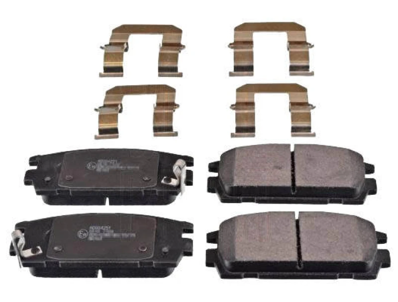 Image of Blue PRINT ADG04251 Brake pad set Rear Axle, with acoustic wear warning Brake Pad Set,disc brake (402)