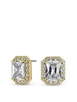 Image of Jon Richard Gold Plate Cubic Zirconia Earring