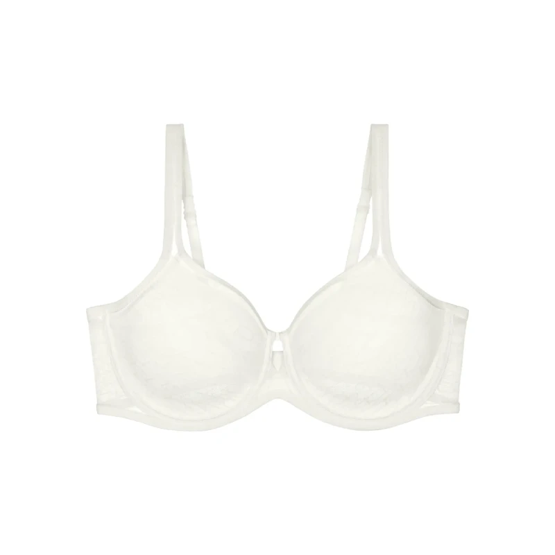 Image of Triumph Signature Sheer Minimiser Bra Off-White Women 34C;36C;38C;34D;36D;38D;40D;42D;34DD;36DD;38DD;40DD;42DD;36E;38E;36F;38F