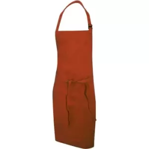 Image of Dennys Multicoloured Bib Apron 28x36ins (Pack of 2) (One Size) (Brick) - Brick