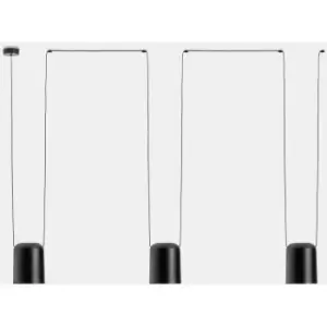 Image of Leds-C4 Attic - Decorative Hanging Ceiling Pendant Matt Black 3x E27