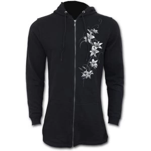 Image of Pure of Heart Womens X-Large Fish Tail Full Zip Hoodie - Black