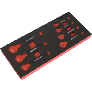 Image of Sealey 7 Piece VDE Insulated Open End Spanner Set in Module Tray
