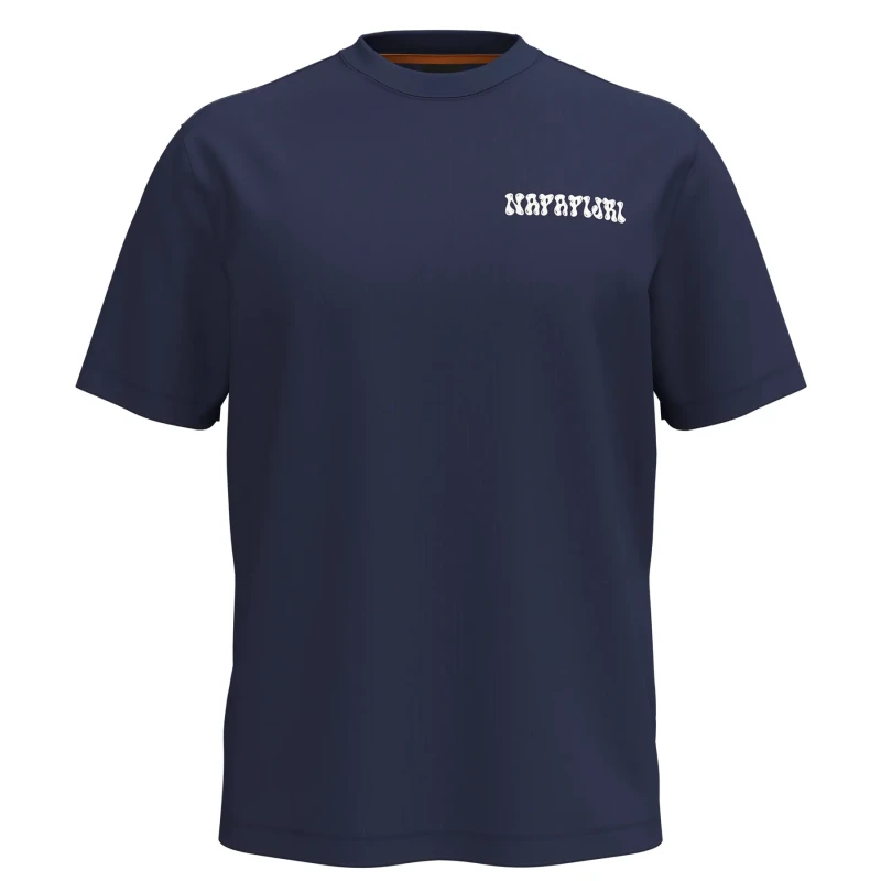Image of T-Shirt Napapijri S-Sol Bleu Male S