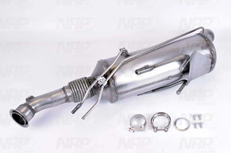 Image of NAP carparts CAD10254 Particulate Filter with fastening/mounting material Cordierite Soot-/ Particle Filter,exhaust system (1256)
