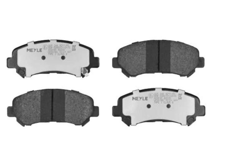 Image of MEYLE 025 246 3217/PD Brake pad set Front Axle, with acoustic wear warning, MEYLE-PD Quality, with anti-squeak plate Brake Pad Set,disc brake (402)