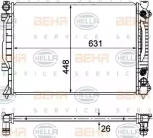 image of x1 Behr Heat Exchanger 8MK376781-031 Genuine for 8MK 376 766-231 Made in China