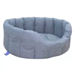 Image of P&L Pet Beds P&L Jumbo Charcoal Oval Waterproof Dog Bed