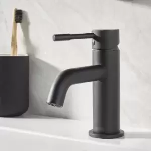 Image of Bristan - Mila Basin Mixer Tap with Clicker Waste - Black