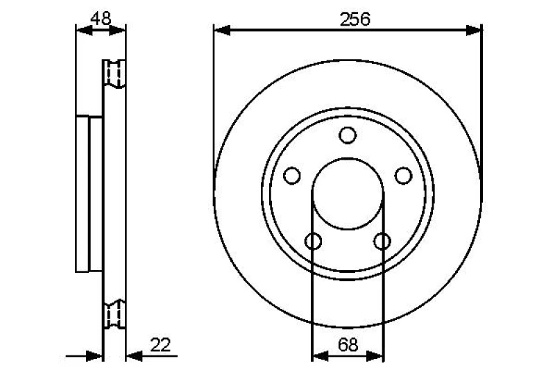 Image of Brake disc Bosch 0 986 479 463
