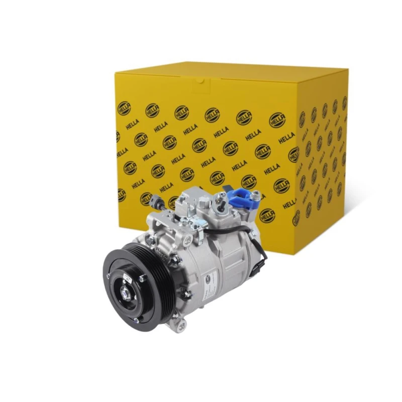 Image of HELLA Air conditioning compressor HELLA 8FK 366 200-201