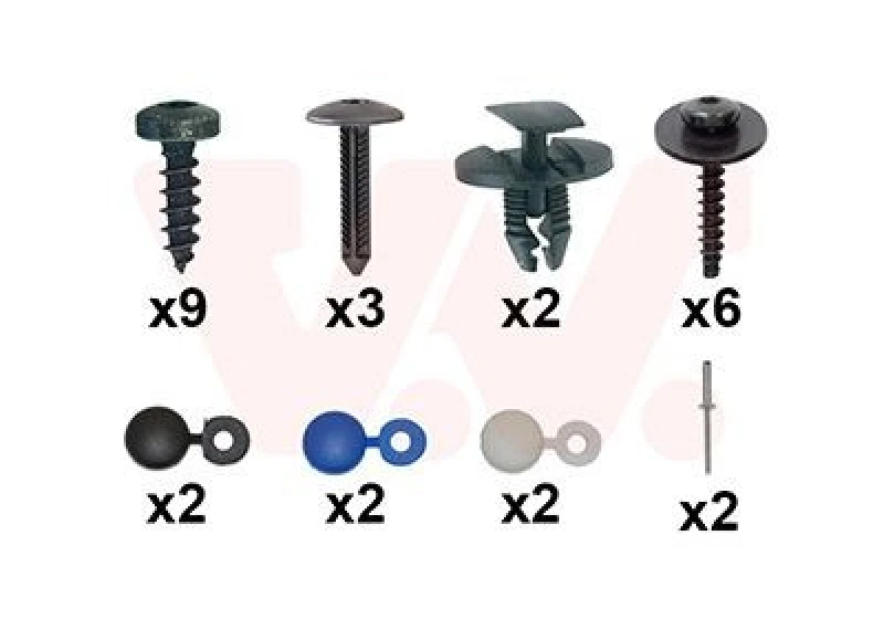 Image of VAN WEZEL Mounting Kit, bumper VAN WEZEL 4082794