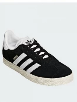 Image of Adidas Originals Gazelle Junior Trainer - Black