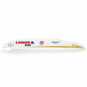 Image of Lenox Gold Demolition 10TPI Reciprocating Saw Blades 229mm Pack of 5
