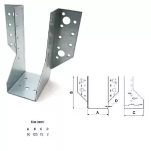 Image of Moderix Jiffy Timber Joist Hangers Decking Lofts Roofing Zinc Packs - Size 50 x
