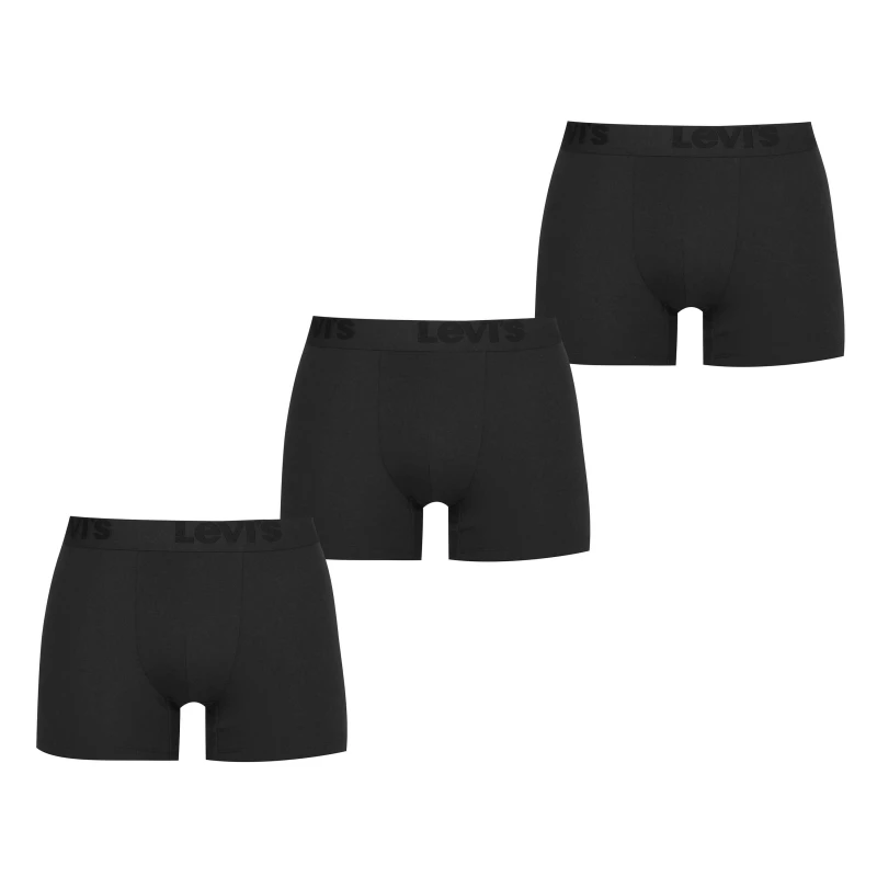 Image of Levis Premium Boxer Brief 3 Pack - Mens - 2XL - Black