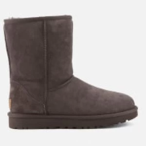 Image of UGG Womens Classic Short II Sheepskin Boots - Chocolate - UK 4