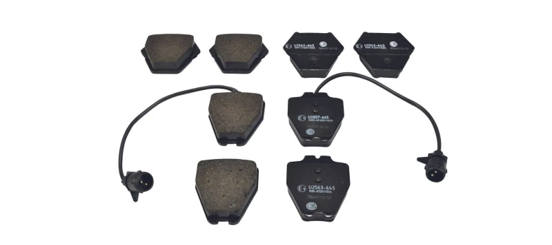 Image of HELLA Brake pad set HELLA 8DB 355 008-791