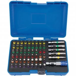Image of Draper 60 piece Coloured Screwdriver Bit Set