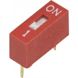 image of DIP switch Number of pins 1 Slide type TRU COMPONENTS DSR 01