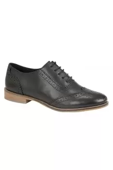 image of Brogue Oxford Lace Up Leather Shoes