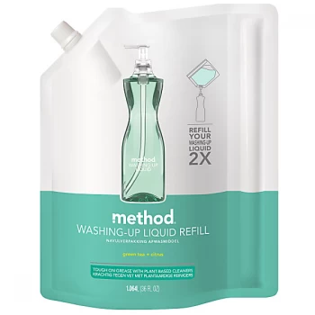 Image of Method Washing Up Liquid Green Tea & Citrus Refill