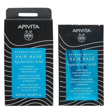 image of Apivita Express Moisturizing Hair Mask - Hyaluronic Acid 20ml